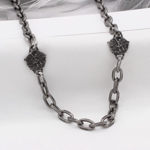 Vintage Titanium Steel Angel Relief Pendant Necklace Gothic Punk Antique Silver Winged Goddess Jewelry For Men Women