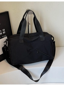 Women Large Capacity Oxford Cloth Gym Bag Multifunctional Waterproof Travel Duffel Bag With Shoe Compartment Sports Weekend Bag