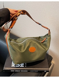 Minimalist Oxford Cloth Dumpling Bag Korean Style Large Capacity Half Moon Crossbody Bag For Women Casual Shoulder Bag