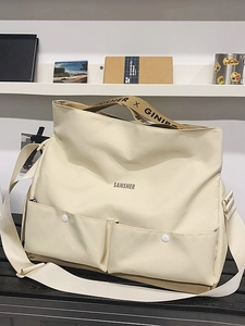 Sac Bandoulière de Voyage en Nylon de Grande Capacité pour Hommes Femmes Sac Fourre-tout Utilitaire Décontracté