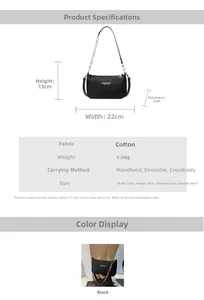 Detailed technical diagram showing 22cm x 13cm bag dimensions and product specifications
