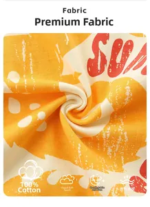 Gros plan sur le tissu 100% coton orange vif montrant la texture douce et la qualité premium