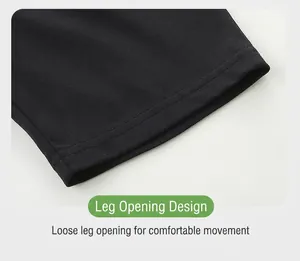 Gros plan détaillé de la double couture sur le short en maille de coton noir enfant