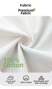 Vue macro d'un tricot 100% coton blanc montrant la texture douce pour t-shirts enfants