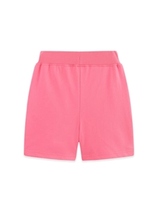 Short de sport rose vif pour filles avec taille élastique large et confortable