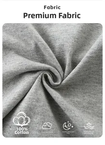 Detail of 100% cotton knit fabric texture for boys' shorts set showing soft breathable fibers