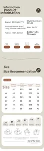 Detailed size chart for children cartoon sweatshirt with dimensions for ages 2Y to 7Y