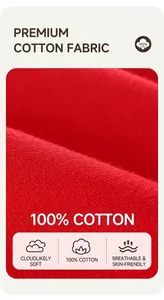 Macro shot of 100% cotton red knit fabric texture for breathable children sweatshirt