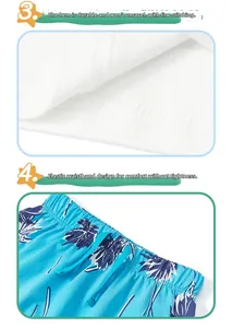 Detail of soft cotton knit hem stitching and elastic waistband for boys set