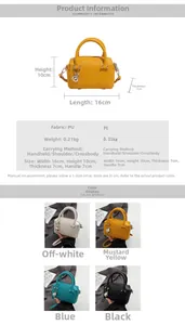 Tableau des tailles détaillé et dimensions du mini sac Boston en similicuir
