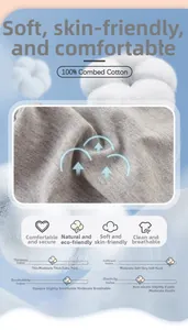 Détail de la texture et de l'épaisseur du tissu 100% coton peigné pour jogging enfant