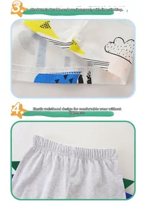 Dettaglio dell'orlo a doppia cucitura e vita elastica sui pantaloncini da bambino