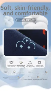 Macro detail of breathable 100% combed cotton fabric for boys' autumn joggers