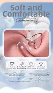 Détail du tissu rose 100% coton peigné avec imprimé cœur et indice de douceur élevé