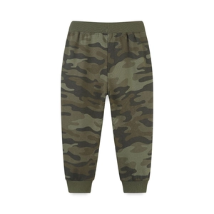 Pantalon de jogging camouflage pour enfants avec taille élastique et bords-côtes