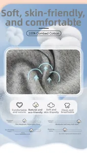 Detail of 100% combed cotton fabric on kids sweatpants showing soft knit texture
