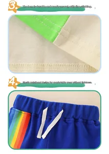 Detail view of durable stitched hem and elastic waistband with white drawstring