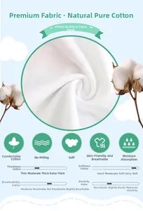 Détail du tissu en coton naturel montrant la texture douce et la maille respirante