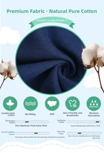 Vue détaillée du tissu en maille de coton bleu foncé respirant pour ensemble de garçon