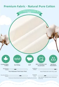 Detailed close-up of 100% natural cotton fabric texture for breathable boys summer clothing