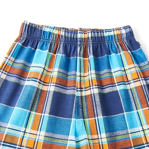 Pantaloncini estivi per bambini con motivo a quadri colorati e vita elastica