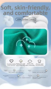 Close-up of 100% combed cotton fabric detail for boys' sports pants in green color