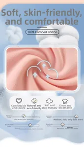 Close-up of soft 100% combed cotton pink knit fabric texture with cotton flower detail
