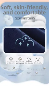 Detailed macro view of 100% combed cotton fabric with breathable knitting texture