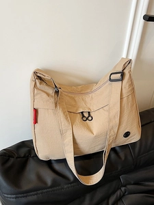 Large Capacity Nylon Crossbody Bag For Women Pleated Hobo Bag Lightweight Travel Shoulder Bag Casual Tote Purse Everyday