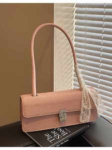 Elegante Borsa Sottobraccio in Pelle PU da Donna con Trama Intrecciata Fibbia in Strass e Nastro di Pizzo Piccola Borsa Quadrata alla Moda