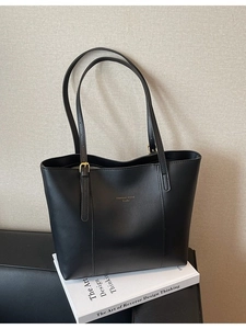 Sac Cabas pour Femme en Cuir PU Grande Capacité Mode Minimaliste Couleur Unie Sac à Épaule avec Bandoulière Réglable