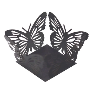 Hollow Laser Cut Butterfly Chocolate Candy Decoration Holder Pearlescent Paper For Wedding Birthday Party Favors