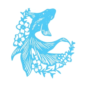 Goldfish Shape Laser Cut Hollow Wine Glass Place Cards Artificial Pearl Paper Wedding Birthday Party Table Decoration