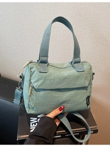 Petit Sac Oreiller en Toile Minimaliste pour Femmes Mode Couleur Unie Poignée Supérieure Sac à Bandoulière Décontracté Quotidien Voyage