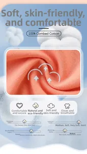 Detailed view of coral orange 100% combed cotton fabric texture for girl's t-shirt