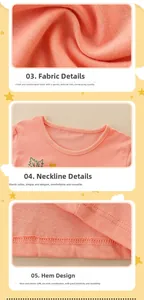 Detail view of pink cotton kids long sleeve shirt showing fabric texture and neckline