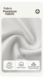Gros plan sur un tricot 100% coton montrant la texture douce et les fibres respirantes