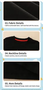 Detail view of cotton t-shirt featuring ribbed neckline and reinforced red inner taping