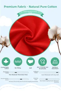 Close-up of premium red cotton knit fabric texture with soft and breathable finish