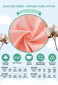 Close-up of soft pink cotton fabric showing breathable texture and natural fibers