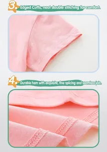 Detailed close-up of durable double-stitched pink cotton shirt cuffs and hem stitching