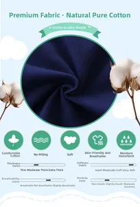 Detail view showing navy blue pure cotton knit fabric texture for boys clothing set