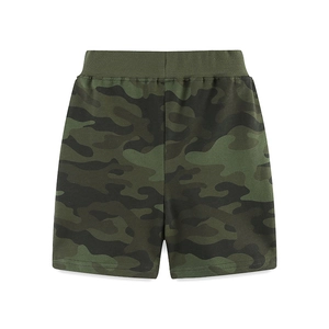 Short de sport en maille de coton camouflage pour garçons avec taille élastique