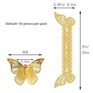 Detailed dimensions of the 3D butterfly napkin ring with precise sizing for banquet setup