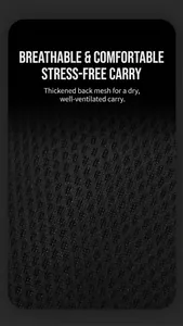 Close-up of thickened breathable 3D mesh fabric for ergonomic men's cross-body bag