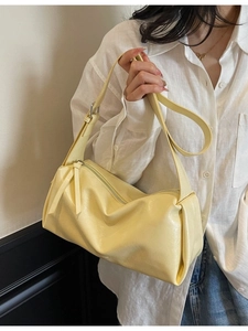 Große Kapazität PU Leder Kissen Schultertasche Für Damen Hochwertiges Design Minimalistische Crossbody Hobo Tasche Mit Verstellbarem Gurt Einfarbig Alltag Mode Reise Handtasche
