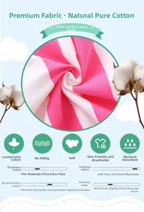Detail view of pink and white striped cotton fabric texture with breathability features