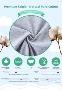 Gros plan sur le tissu en coton tricoté gris doux montrant la texture détaillée
