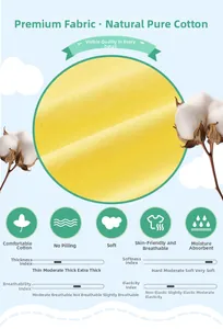 Gros plan sur le tissu en tricot de coton naturel jaune montrant la texture et douceur
