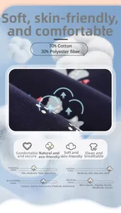 Detailed view of girl's blue zip hoodie fabric with 70% cotton star and heart print